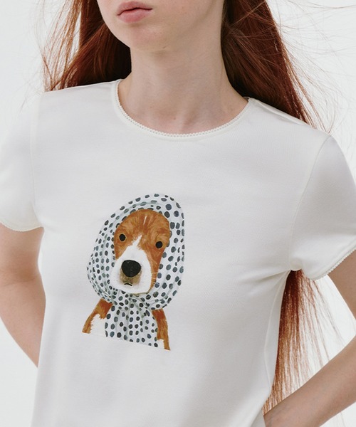 tシャツ ドッグプリントTシャツ FC25S086「Fano Studios
