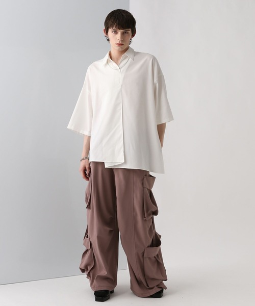 HARE スキッパー シャツ HARE シャツ 「TSUYA SET UP対応」スキッパーシャツ(HARE
