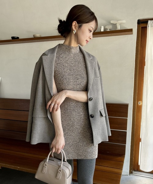 SNIDEL（スナイデル） ツイードジャケット ONE SIZE ベージュ