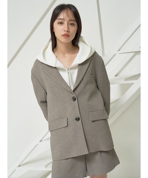 SNIDEL（スナイデル） ツイードジャケット ONE SIZE ベージュ