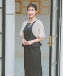 カーディガン 半袖 ボレロ 結婚式 ショート丈...の詳細画像1