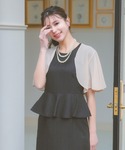 カーディガン 半袖 ボレロ 結婚式 ショート丈...の詳細画像2