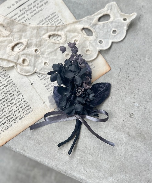 m.soeur（エムスール） ブローチ スズランの花束コサージュ レディース