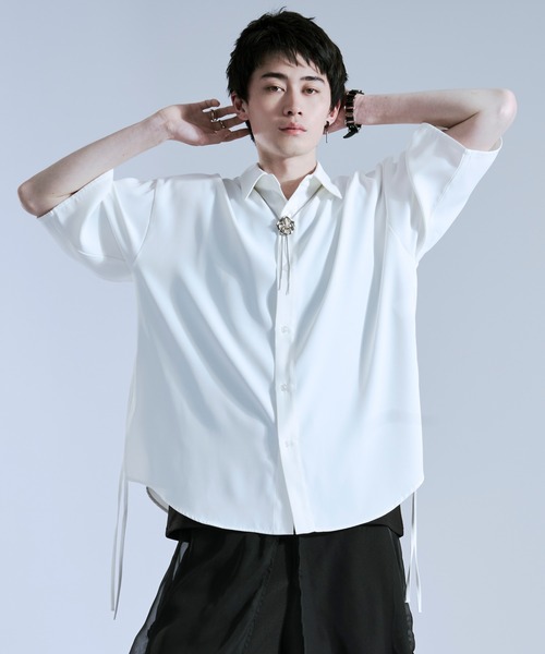 Ellno Loset（エルノロゼット） シャツ 「機能性付き」サイドコード
