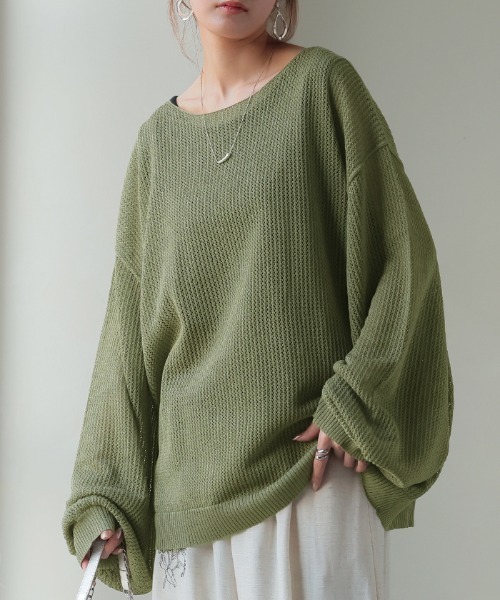 ニット セーター 「2SET」メッシュニット セット レディース ニット セーター メッシュニットトップス レディース : ZOZOTOWN