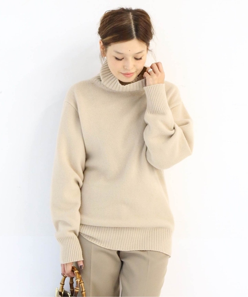 ドゥーズィエムクラス　タートルネックニット　ベージュ Deuxieme Classe（ドゥーズィエムクラス） タートルネックニット FREE