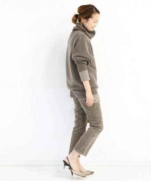 ドゥーズィエムクラス　タートルネックニット　ベージュ MUSE de Deuxieme Classe 「MUSE classe」 タートルネックニット