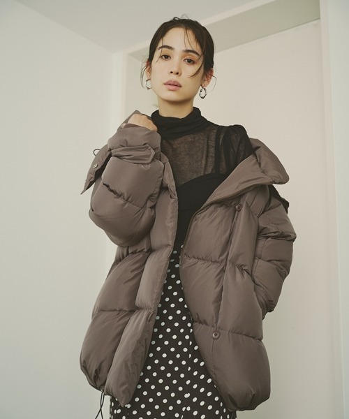 SNIDEL（スナイデル） ダウンコート 1 モカ レディース : ZOZOTOWN