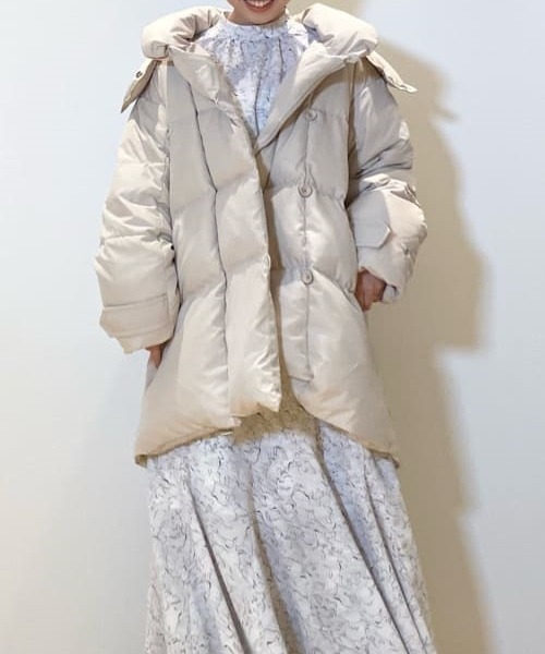 SNIDEL（スナイデル） ダウンコート 1 モカ レディース : ZOZOTOWN