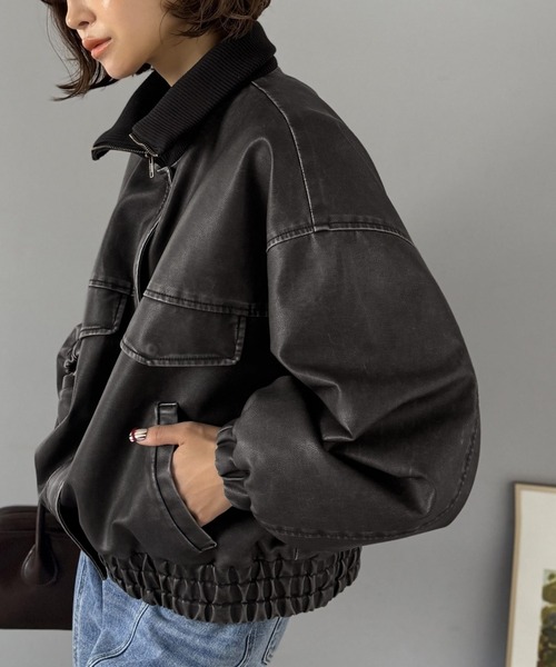 Java ブルゾン アウター 「JaVaジャバコラボ」ゆるっとシルエットで