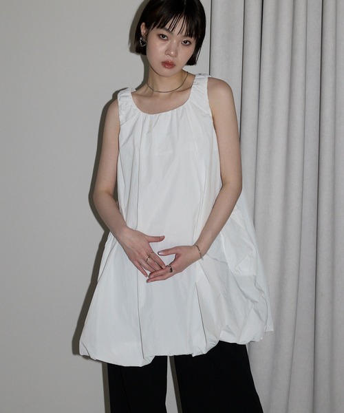 leimn チュニック 「2WAYバルーンシルエットミニワンピース