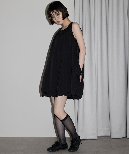 leimn チュニック 「2WAYバルーンシルエットミニワンピース