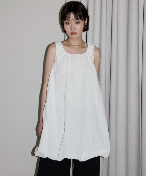 leimn チュニック 「2WAYバルーンシルエットミニワンピース