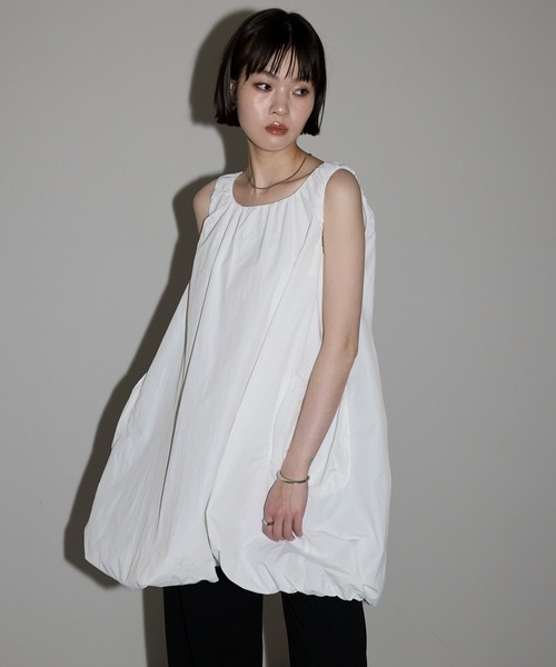 leimn チュニック 「2WAYバルーンシルエットミニワンピース