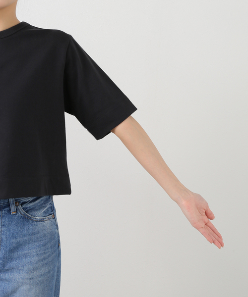 IENA クロップドTシャツ　ホワイト イエナ IENA 《追加予約》クロップドTシャツ （ホワイト