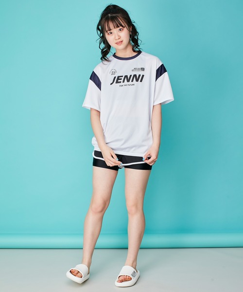 新品25SS JENNI【水着3点セット】3PゲーミングT付きスイムウェア160 JENNI 水着 「3点セット」3PゲーミングT付きスイムウェア キッズ