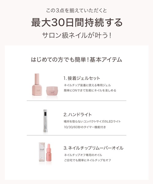 Anail ネイル 「Hand light」 コンパクトLEDライト 便利なタイマー付き