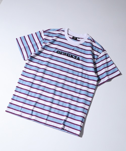 オッド フューチャー tシャツ Odd Future 刺繍ロゴ ボーダーTシャツ