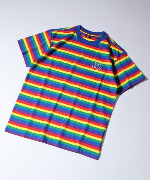 オッド フューチャー tシャツ Odd Future 刺繍ロゴ ボーダーTシャツ