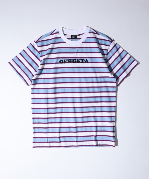 オッド フューチャー tシャツ Odd Future 刺繍ロゴ ボーダーTシャツ