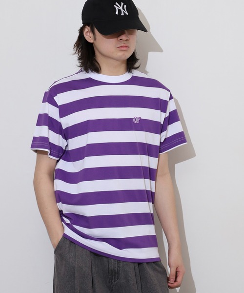 オッド フューチャー tシャツ Odd Future 刺繍ロゴ ボーダーTシャツ 