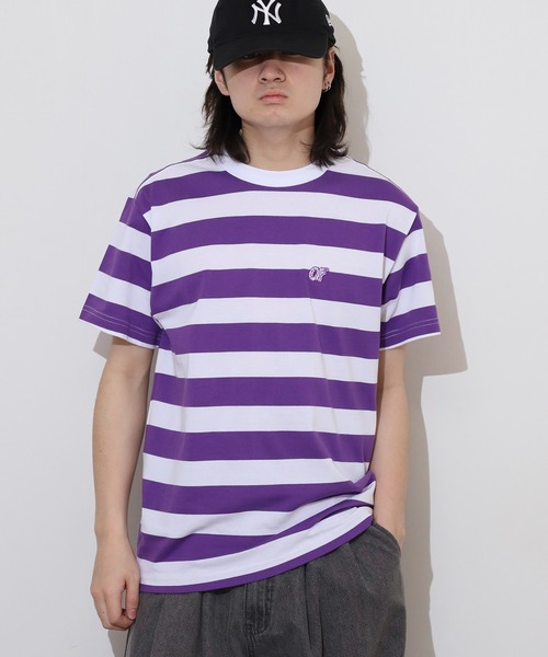 オッド フューチャー tシャツ Odd Future 刺繍ロゴ ボーダーTシャツ