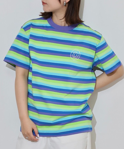 オッド フューチャー tシャツ Odd Future 刺繍ロゴ ボーダーTシャツ
