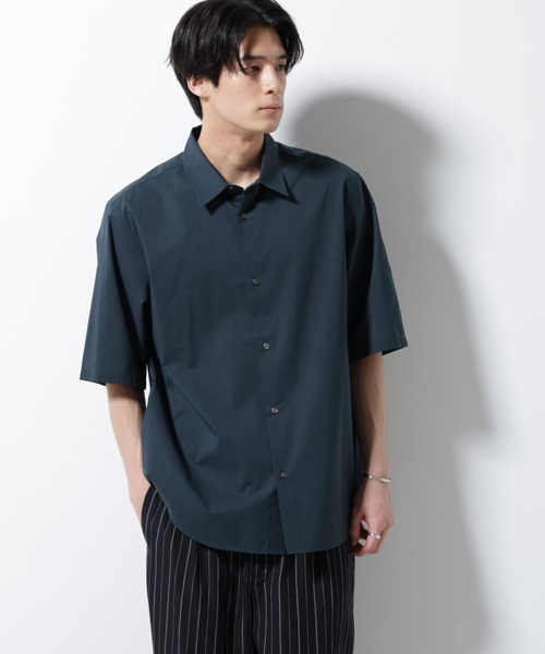 kamiya NANO UNIVERSE カシュクール長袖シャツ☆新品 WEB限定/リネンライク開襟シャツ 長袖 | NANO universe（ナノ
