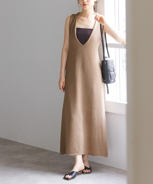 【NOBLE 】ロングワンピース NOBLE ワンピース バックノットロングワンピース : ZOZOTOWN