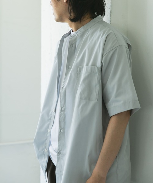 シャツ TC バンドカラー ショートスリーブシャツ メンズ | URBAN RESEARCH DOORS