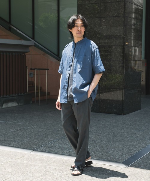 シャツ TC バンドカラー ショートスリーブシャツ メンズ | URBAN RESEARCH DOORS | 23