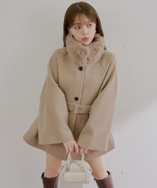 Chico（チコ） コート アウター 「WEB限定/REVIVAL」ファー取り外し