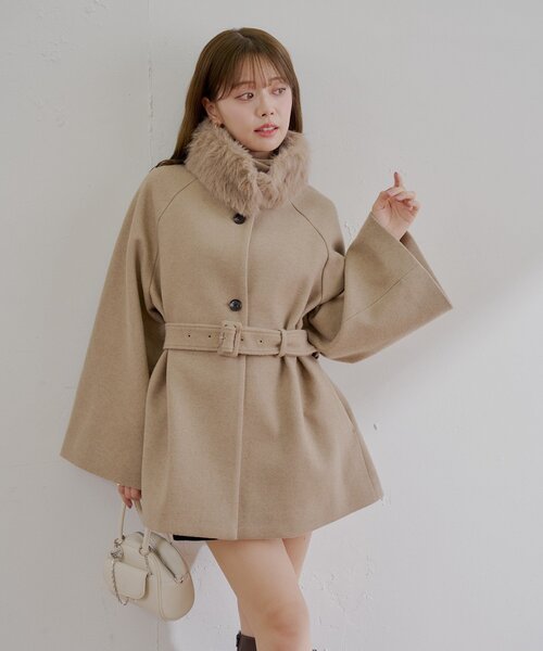 Chico（チコ） コート アウター 「WEB限定/REVIVAL」ファー取り外し