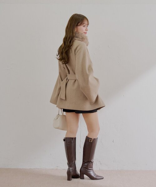 Chico（チコ） コート アウター 「WEB限定/REVIVAL」ファー取り外し