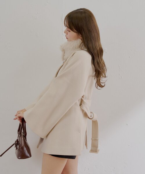 Chico（チコ） コート アウター 「WEB限定/REVIVAL」ファー取り外し