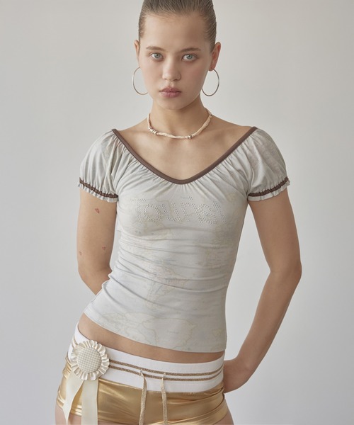 SCULPTOR（スカルプター） tシャツ Tourist Scoop Back Tee レディース