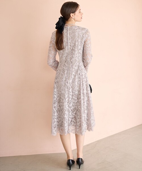 ✴︎美品✴︎【APPLAUDIR】モールラインフラワーレース ドレス 23区 ドレス 「APPLAUDIR」モールラインフラワーレース : ZOZOTOWN