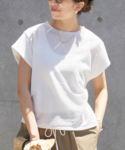 IENA tシャツ 「追加2」シアーミニ裏毛 Tシャツ レディース