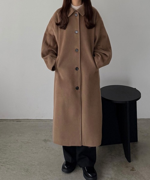 callautia（カラウティア） ステンカラーコート コート ボリューム