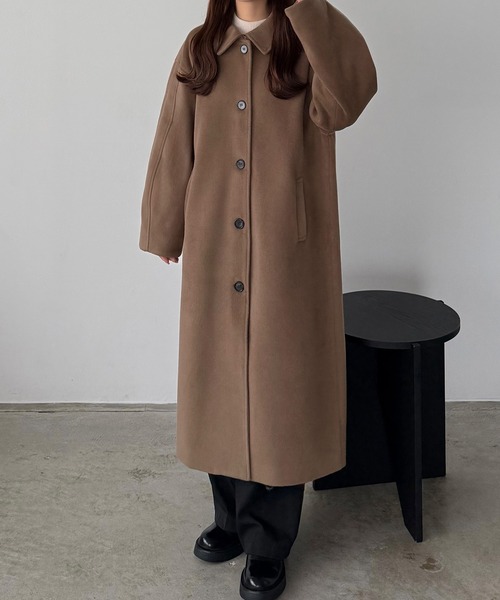 callautia（カラウティア） ステンカラーコート コート ボリューム