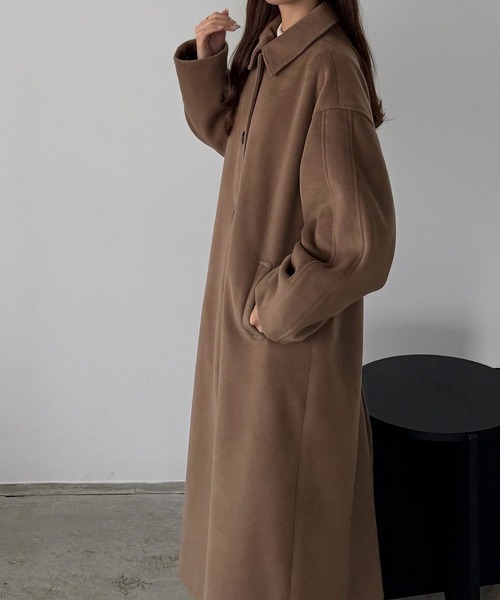 callautia（カラウティア） ステンカラーコート コート ボリューム