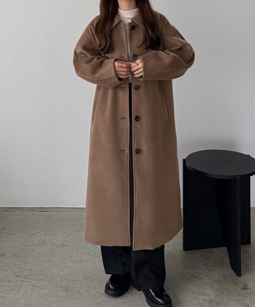 callautia（カラウティア） ステンカラーコート コート ボリューム