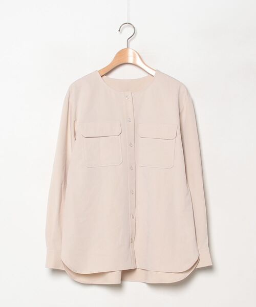 「UNTITLED」 長袖ブラウス 03 ライトベージュ レディース