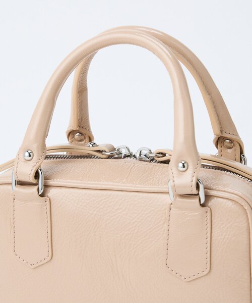 mmm‼️極美品！NOVIA ハンドバッグ ベージュ Whim Gazette（ウィム ガゼット） ハンドバッグ 「NOVIA」別注 MINI