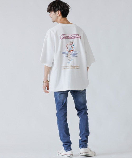 「London Denim」 ダメージ加工デニムパンツ MEDIUM インディゴブルー メンズ