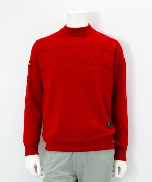 Archivio ロゴニットセーター archivio（アルチビオ） セーター ニット 「MENS」「メンズ」ウール100