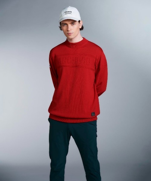 archivio ロゴプリント セーター 38 新品 ARCHIVIO アルチビオ ハイネック ニット セーター ロゴ 黒 38 M - メルカリ