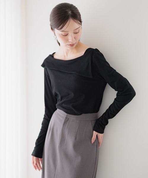 tシャツ オフショルカットソー586711 レディース