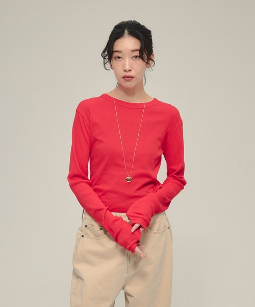 tシャツ 「eL」Sheer Fit Rib Pullover LS/583675 レディース | ブランド登録なし | 04