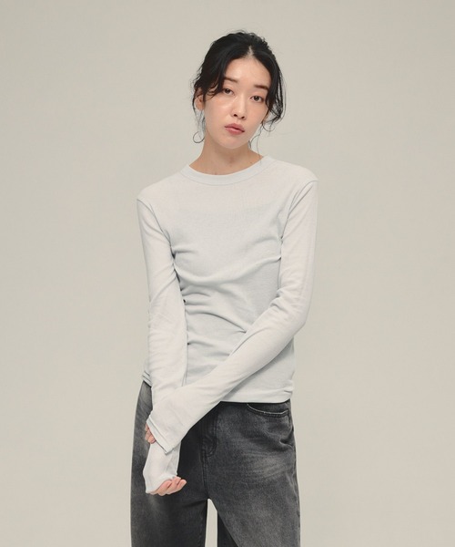 tシャツ 「eL」Sheer Fit Rib Pullover LS/583675 レディース | ブランド登録なし | 03